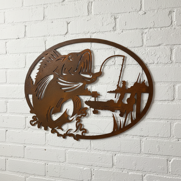 Fish Scene Metal Wall Art
