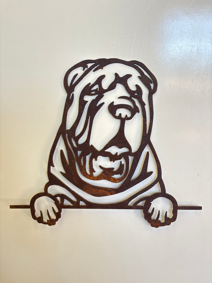 Shar Pei - Dog Memorial Plaque - Metal Art