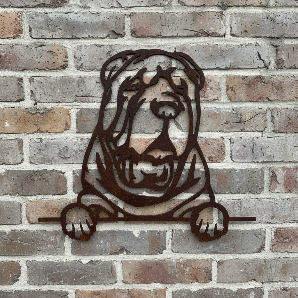 Shar Pei - Dog Memorial Plaque - Metal Art