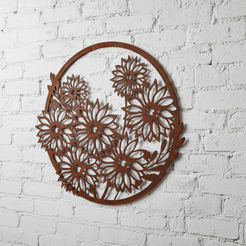 Bunch of Flowers - Metal Wall Art