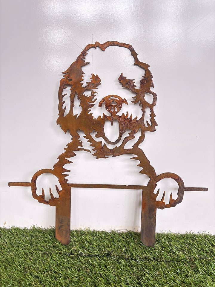 Labradoodle - Dog Memorial Plaque - Metal Art