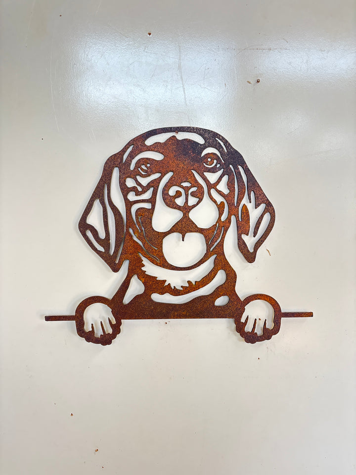 Beagle - Dog Memorial Plaque - Metal Art