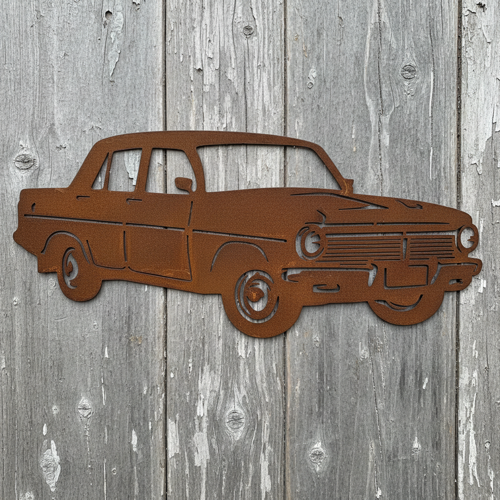 EH Holden Sedan Metal Wall Art