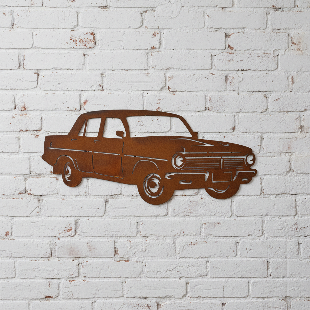 EH Holden Sedan Metal Wall Art