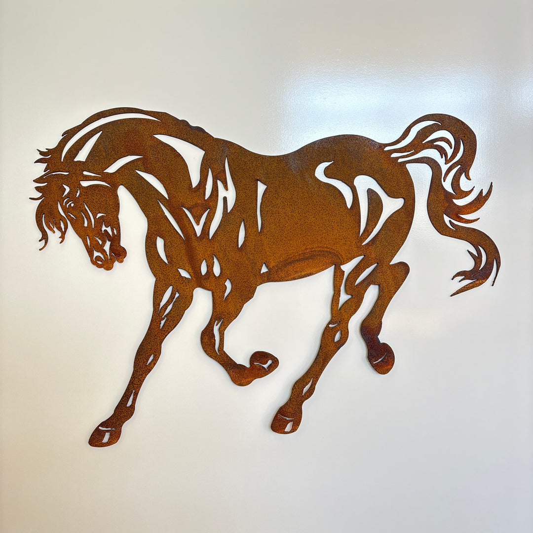 Horse Metal Wall Art Galloping