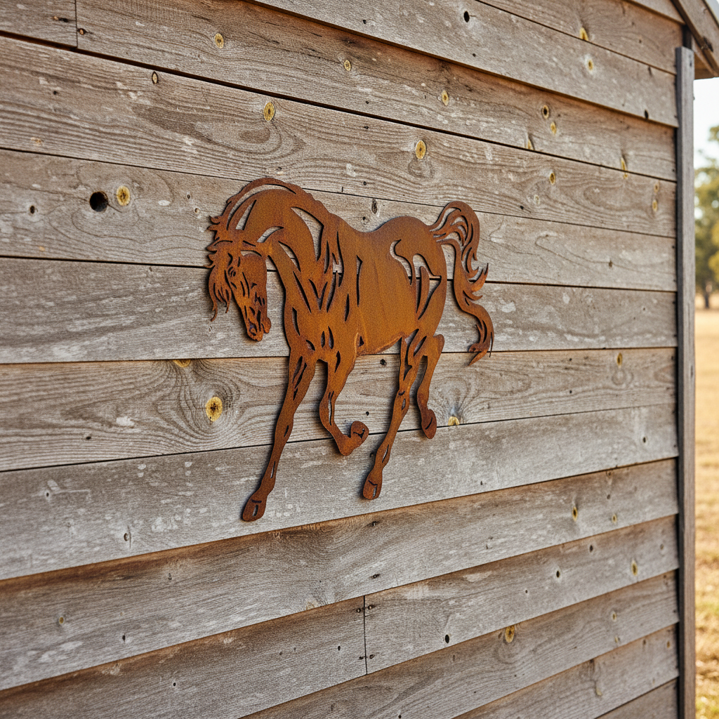 Horse Metal Wall Art Galloping
