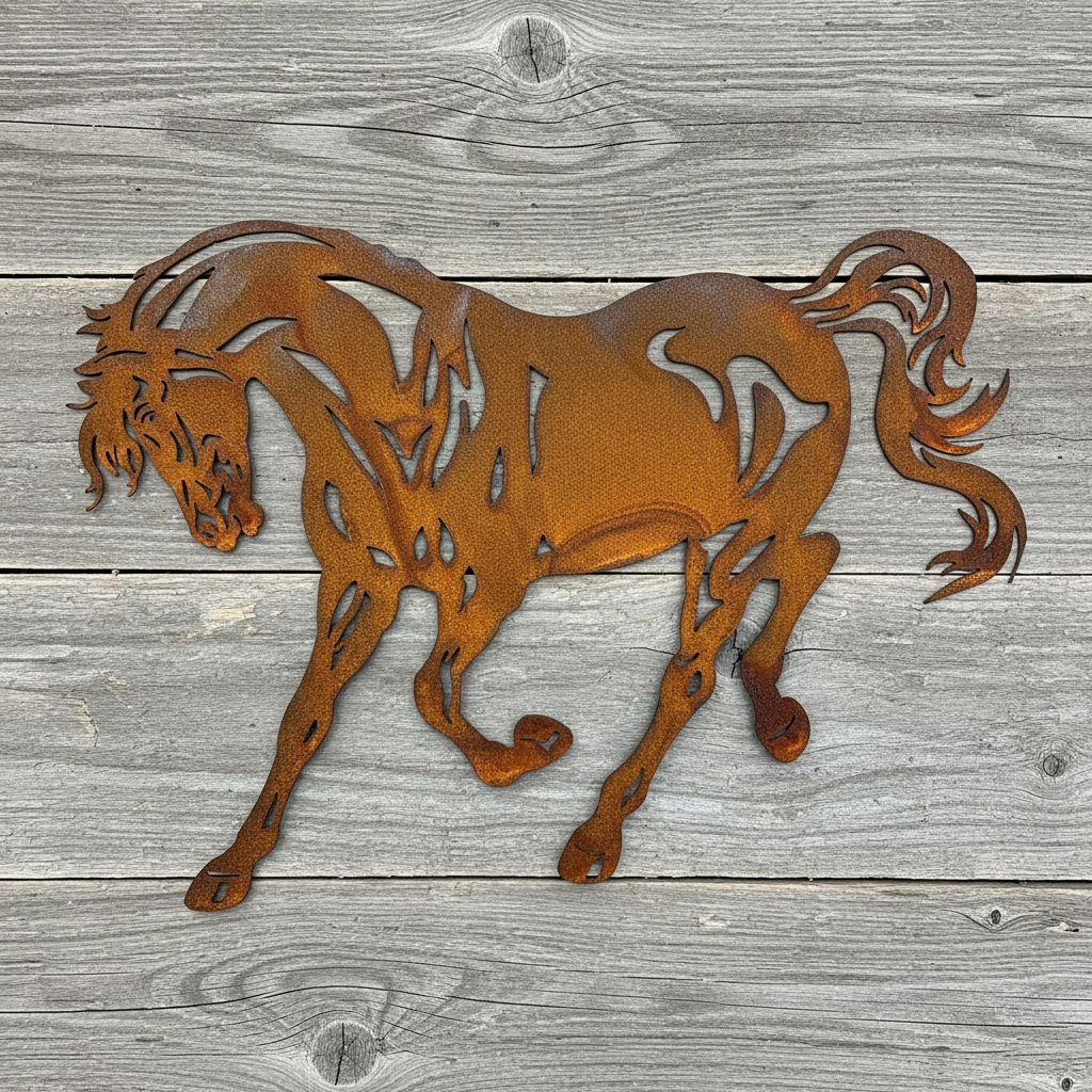 Horse Metal Wall Art Galloping