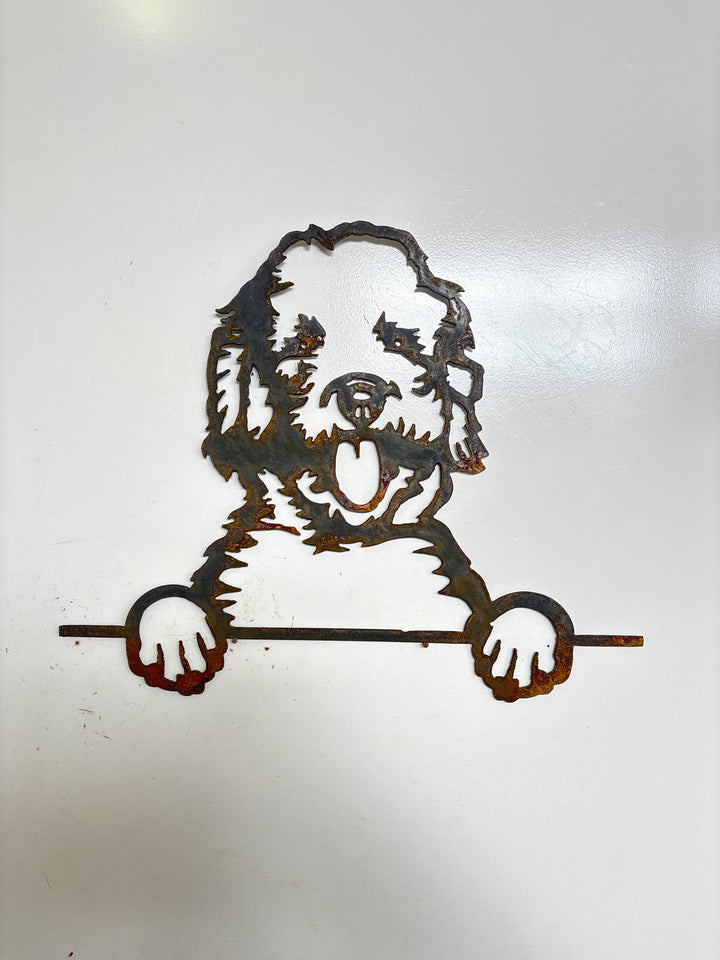 Labradoodle - Dog Memorial Plaque - Metal Art