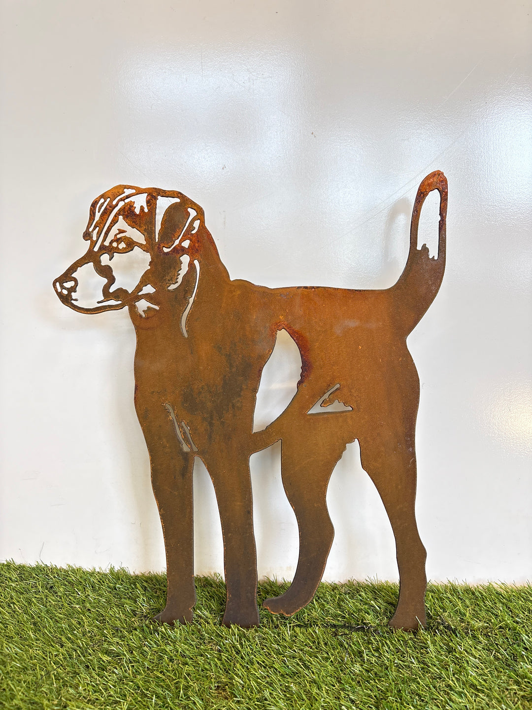 Fox Terrier Dog Metal Wall Art - Garden Art