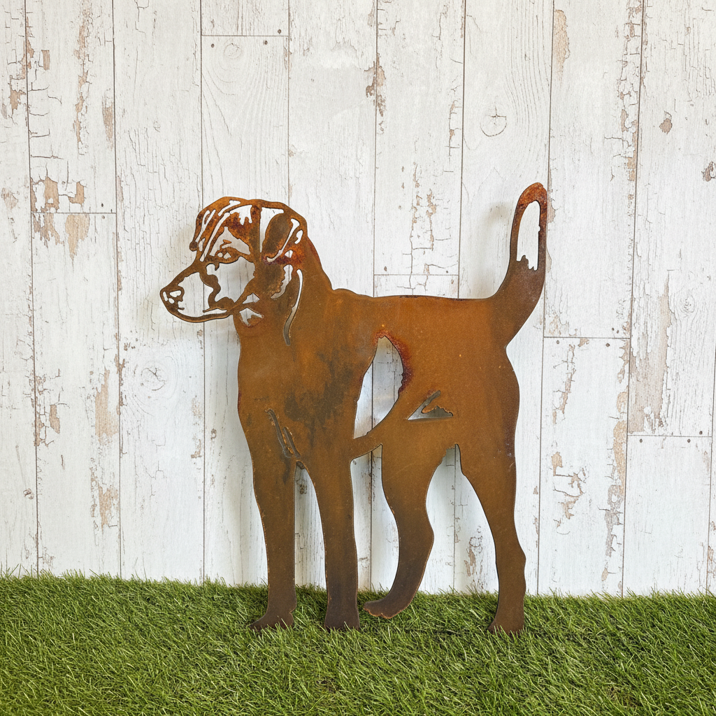 Fox Terrier Dog Metal Wall Art - Garden Art