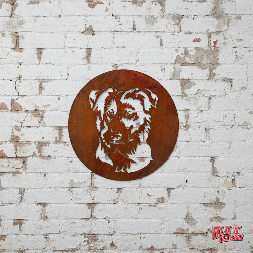 Border Collie Metal Wall Art