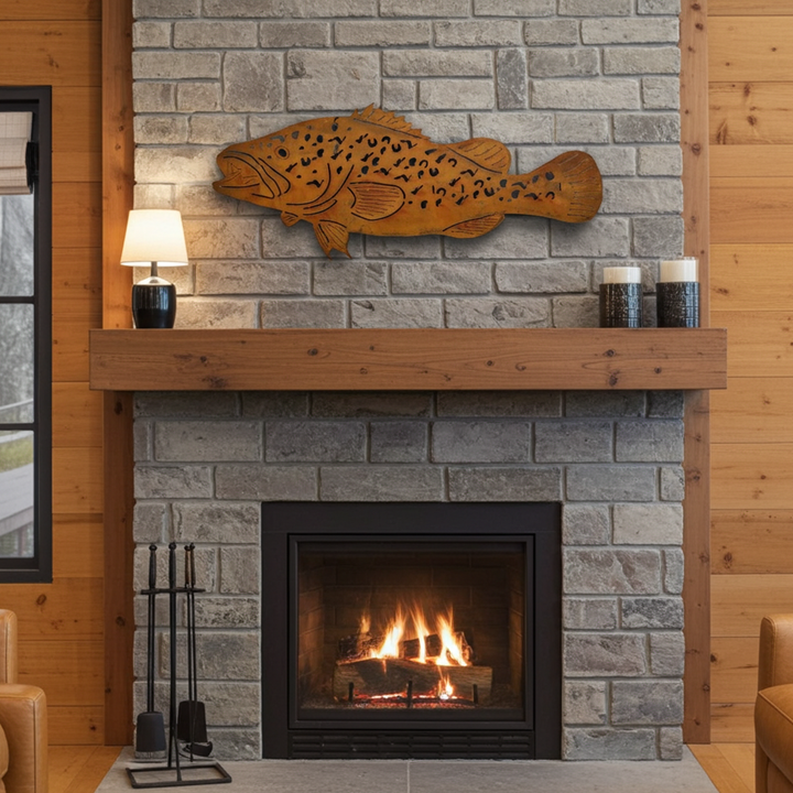 Murray cod fish Metal Wall Art
