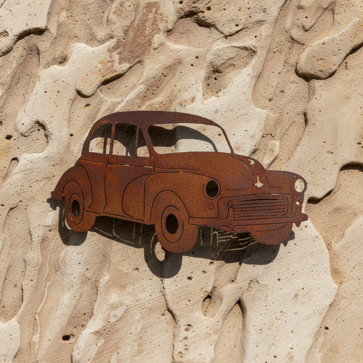 Morris Minor car Metal Wall Art
