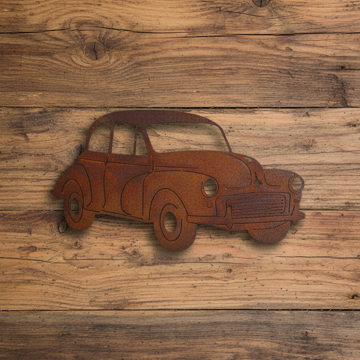 Morris Minor car Metal Wall Art