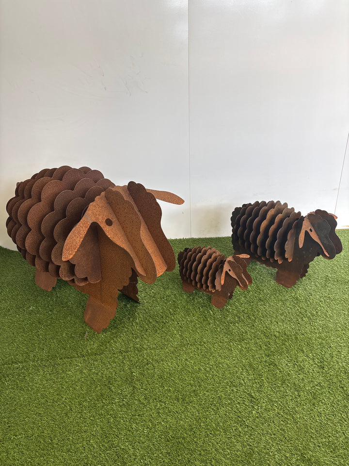 3d Sheep (3 sizes available) Metal Garden Art