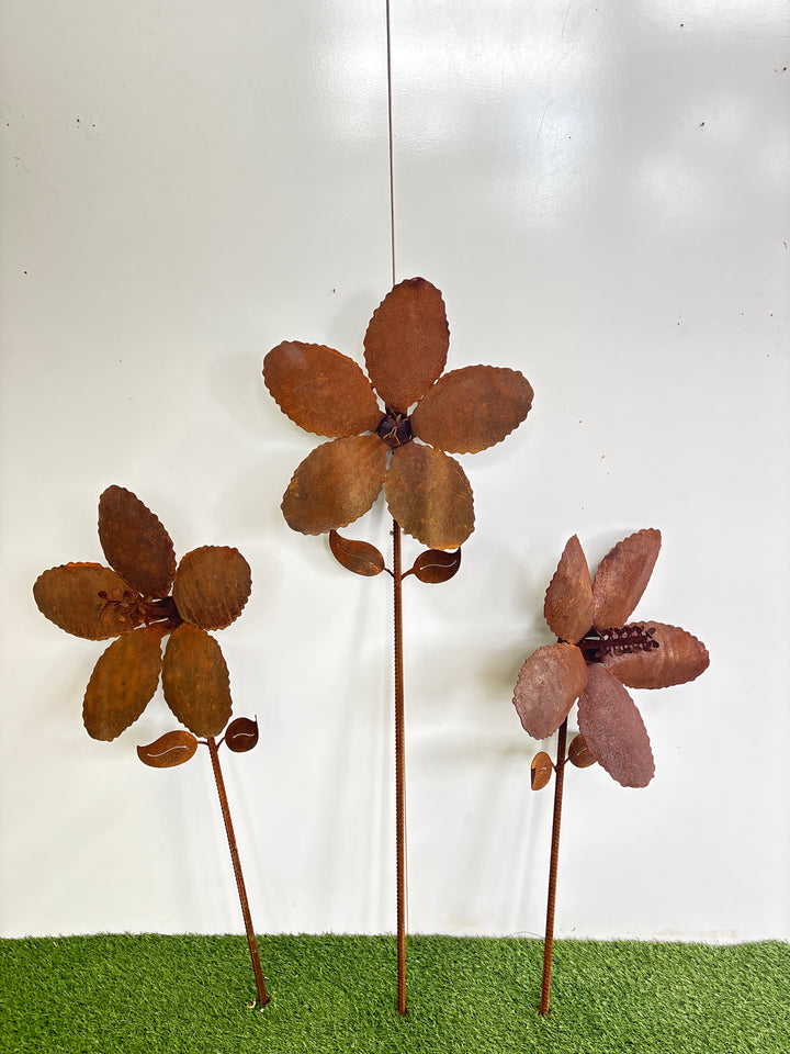 Hibiscus Flower Metal Garden Art