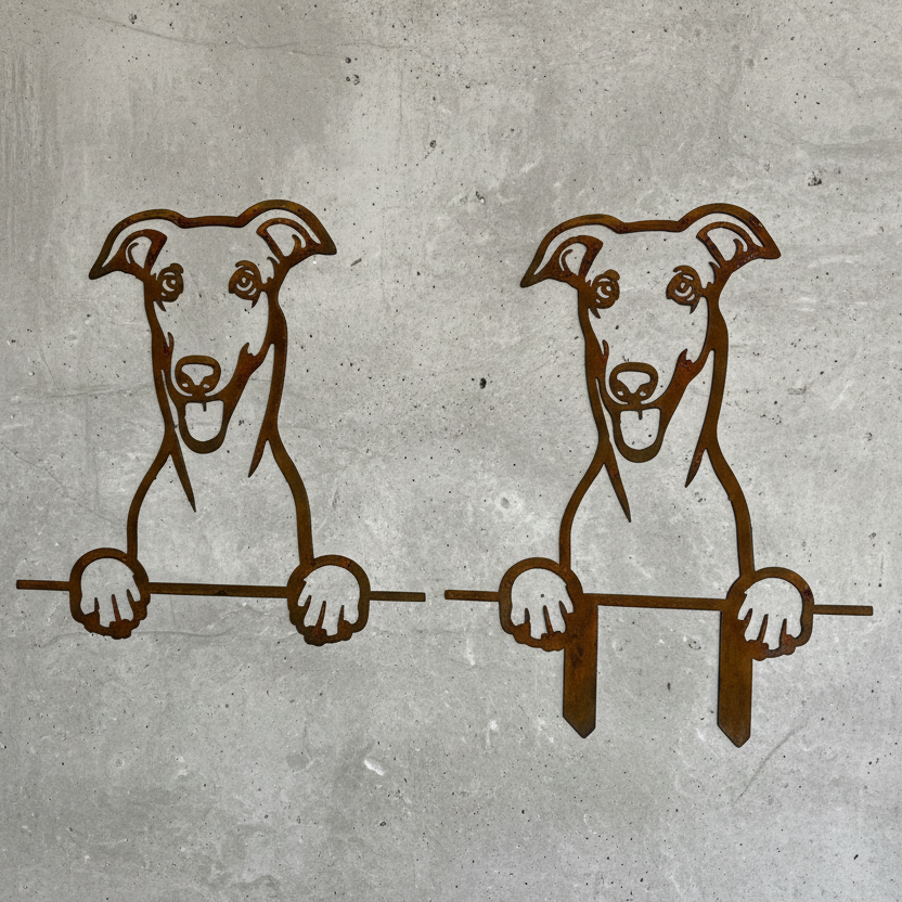 GreyHound - Dog Memorial Plaque - Metal Art