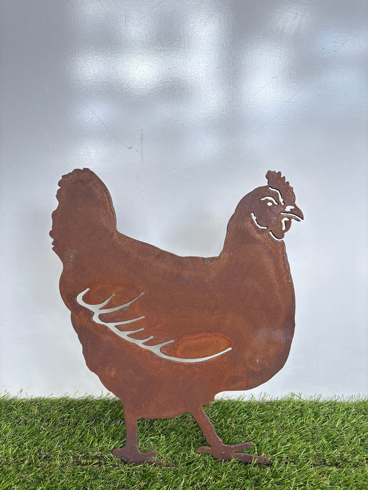 Chicken, Rooster and/or Chicks - Animal Metal Garden Art