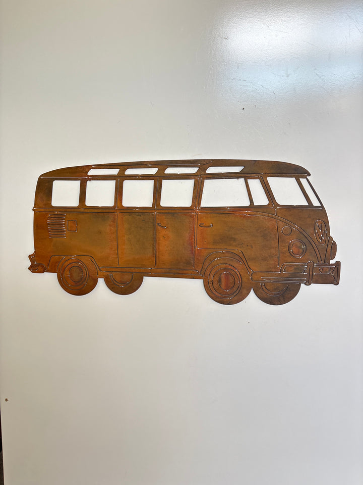 VW Kombi Van Metal Wall Art