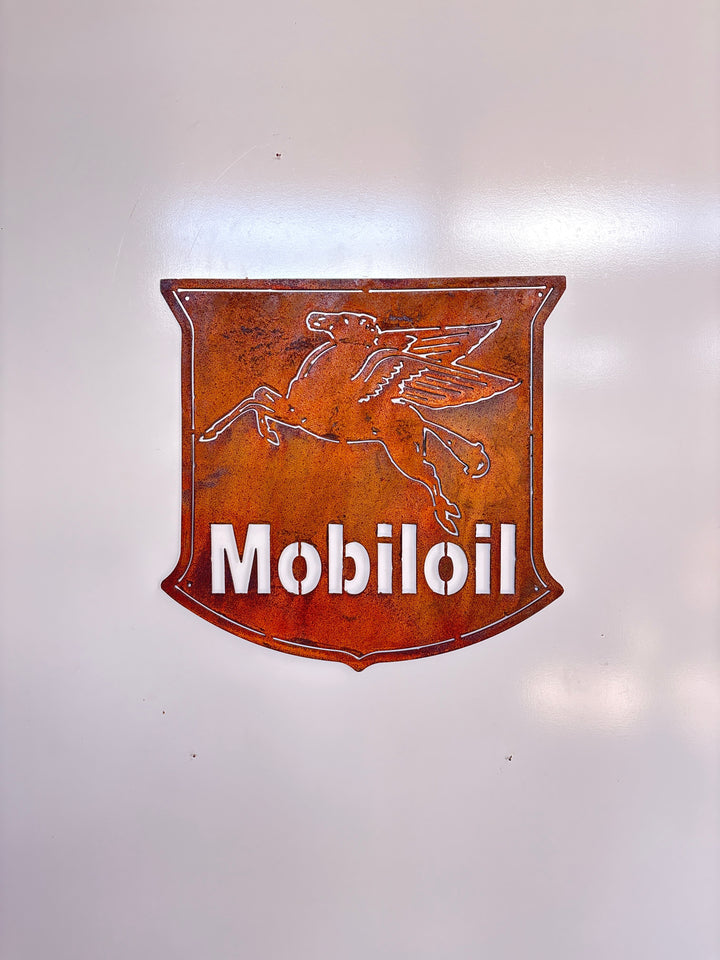 Mobil Oil Shed Sign Metal Wall Art