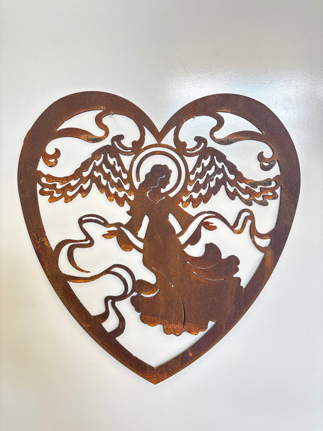 Angel Heart Metal Wall Art