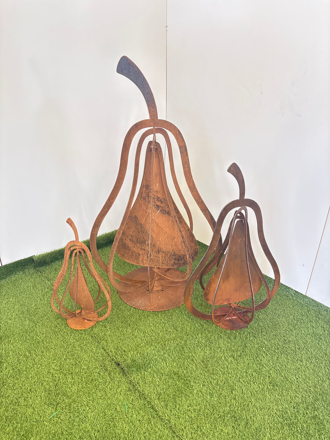 3d Pears (3 sizes available) Metal Garden Art