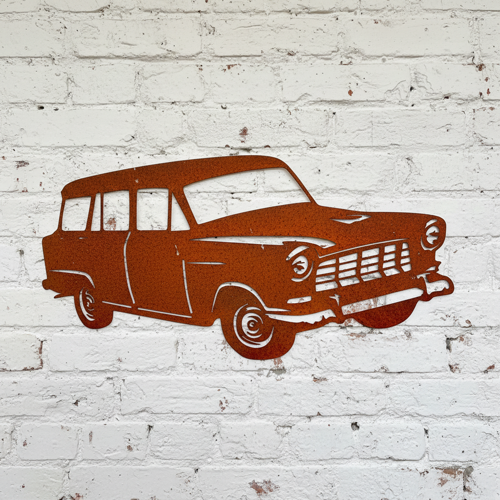 FC Holden Station Wagon Metal Wall Art