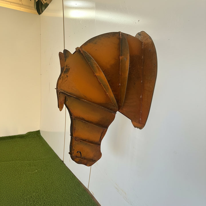 Horse Head Metal Wall Sculpture – Rustic Steel Horse Wall Art