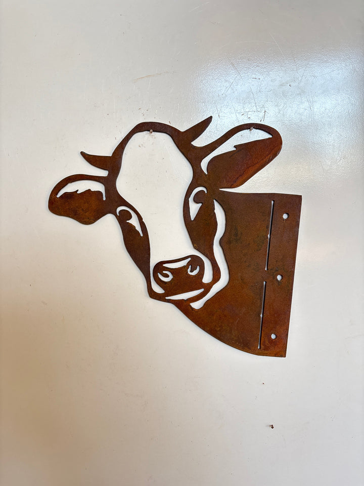 Peek a Boo Cow - Animal Metal Garden Art