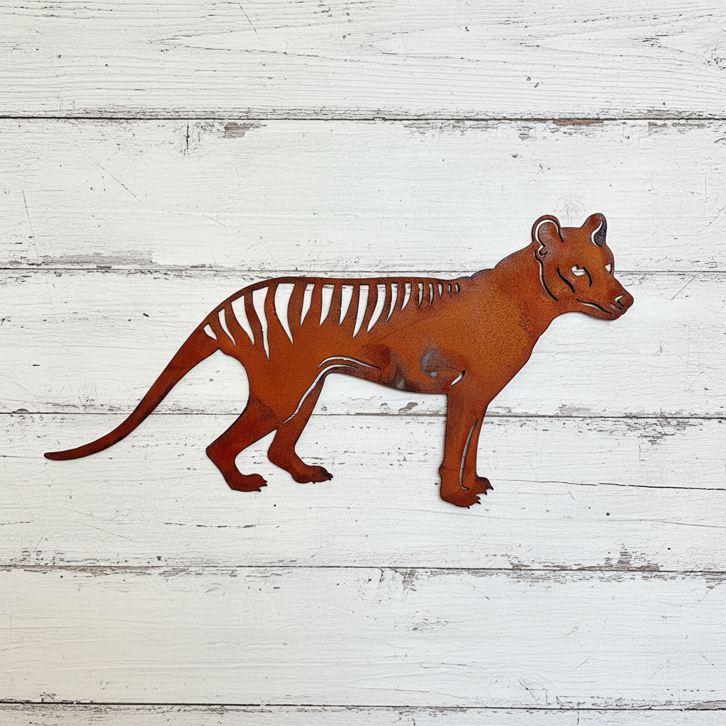 Tasmanian Tiger Metal Wall Art