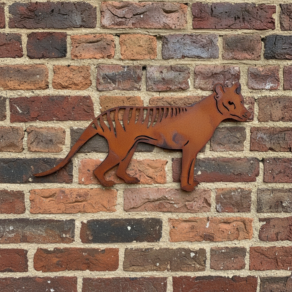 Tasmanian Tiger Metal Wall Art