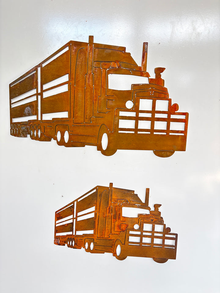 Kenworth Cattle Truck Metal Wall Art