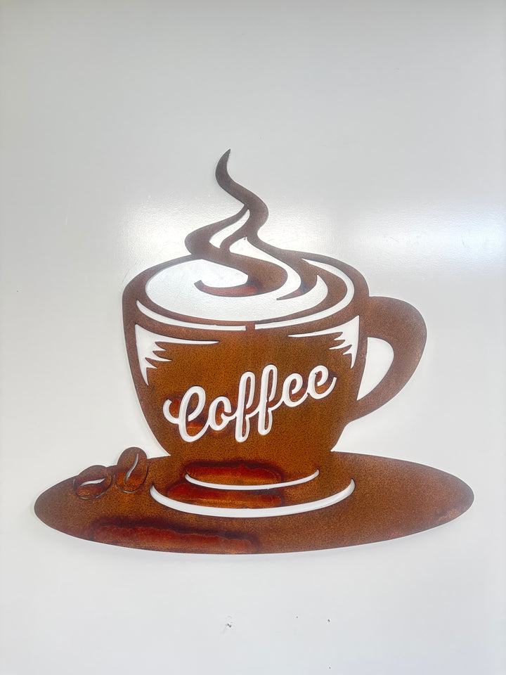 Coffee Sign Metal Wall Art