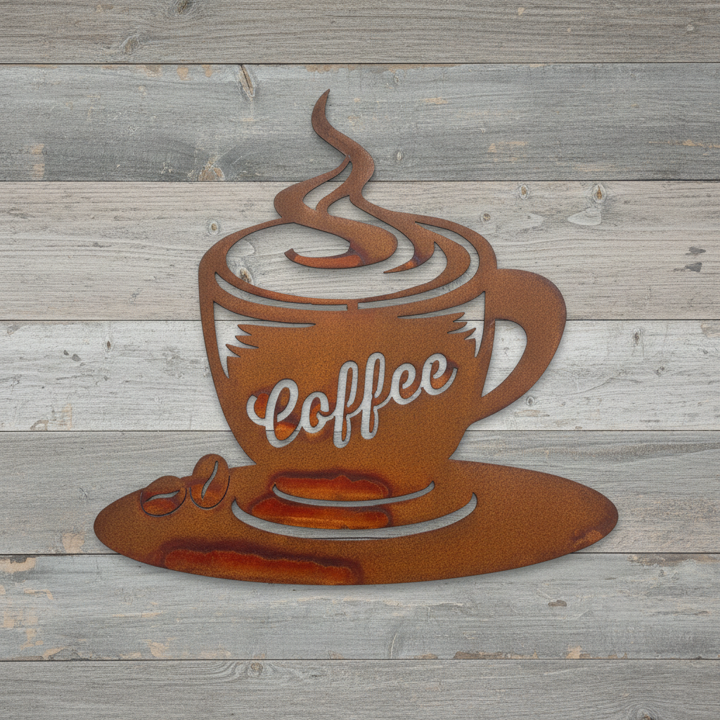 Coffee Sign Metal Wall Art