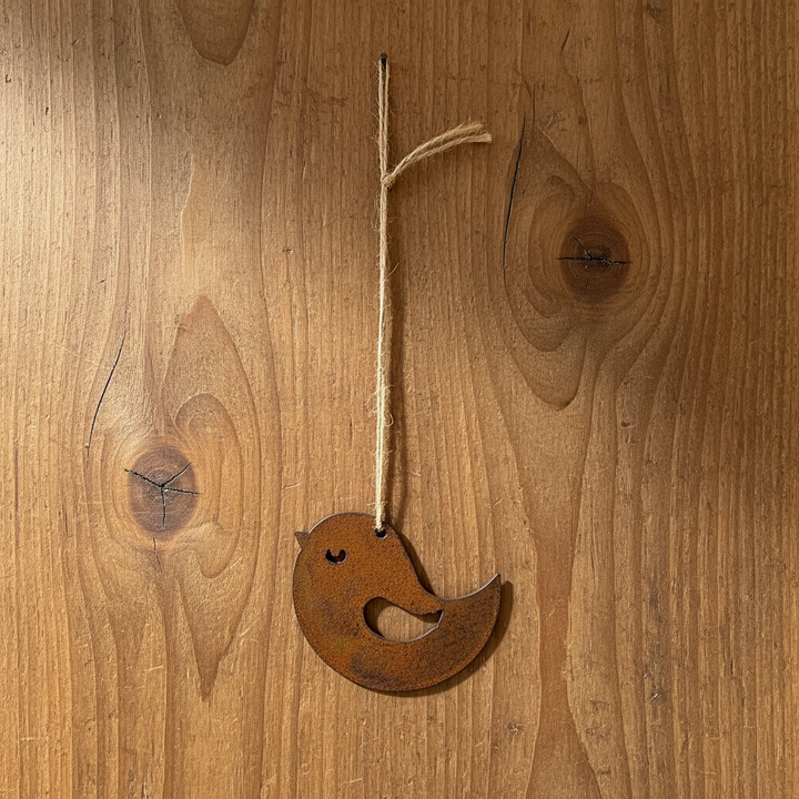 Hanging Metal Bird - Garden Art