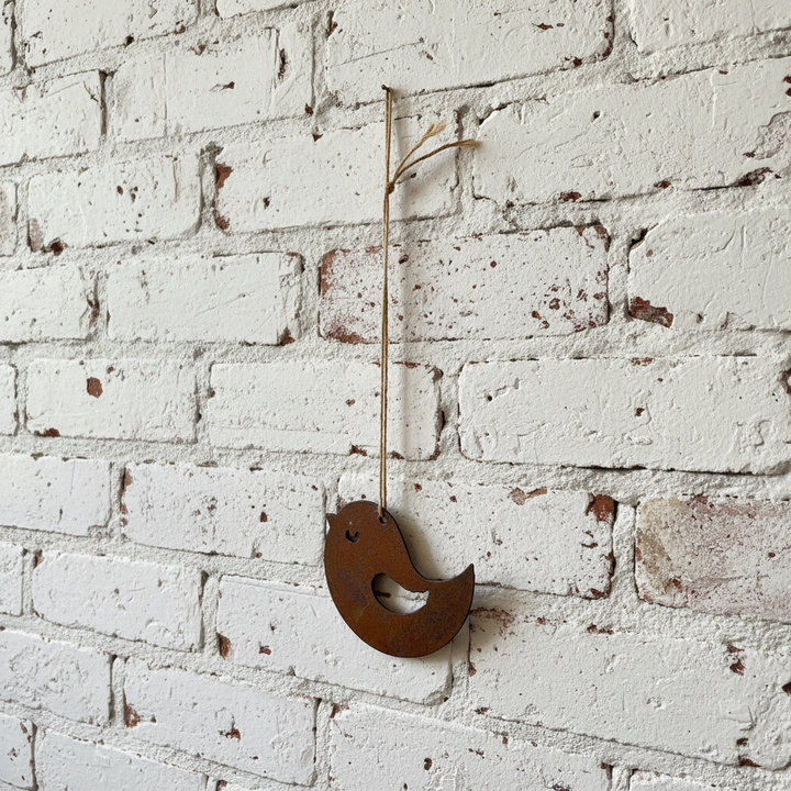 Hanging Metal Bird - Garden Art