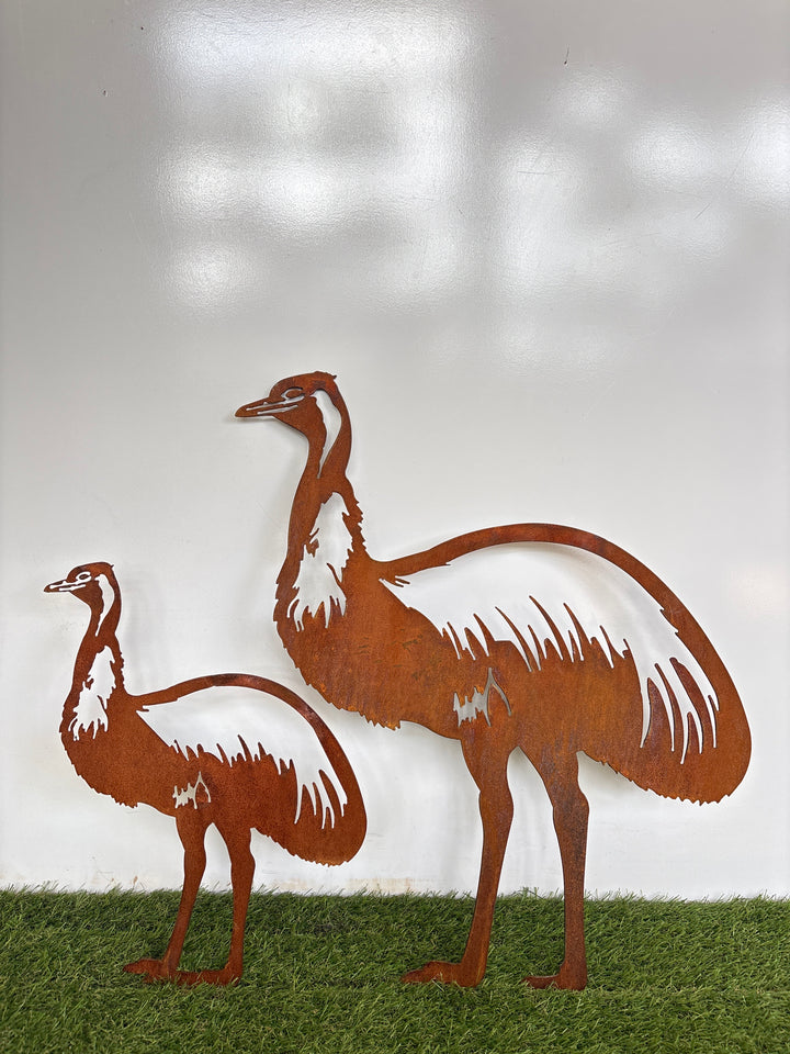 Metal Emu Garden Art