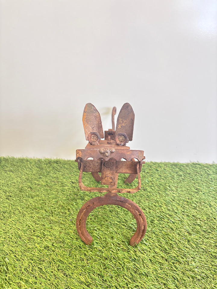 Trap Dog - Metal Garden Sculpture - Garden Art