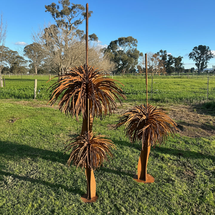 Metal Grass Tree Sculptures – Australian Garden Art
