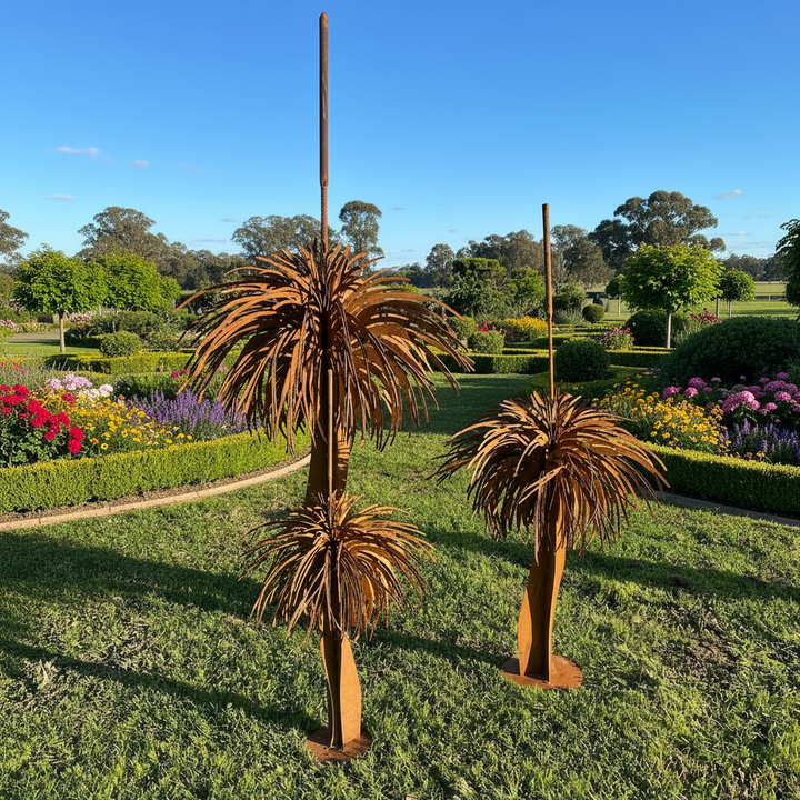 Metal Grass Tree Sculptures – Australian Garden Art