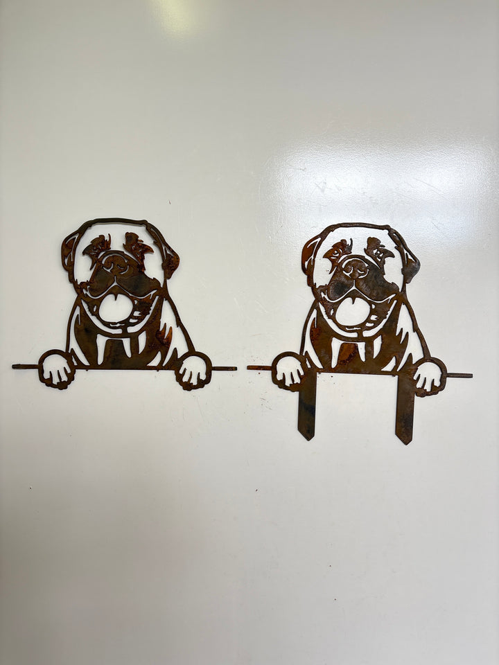 Bullmastiff - Dog Memorial Plaque - Metal Art