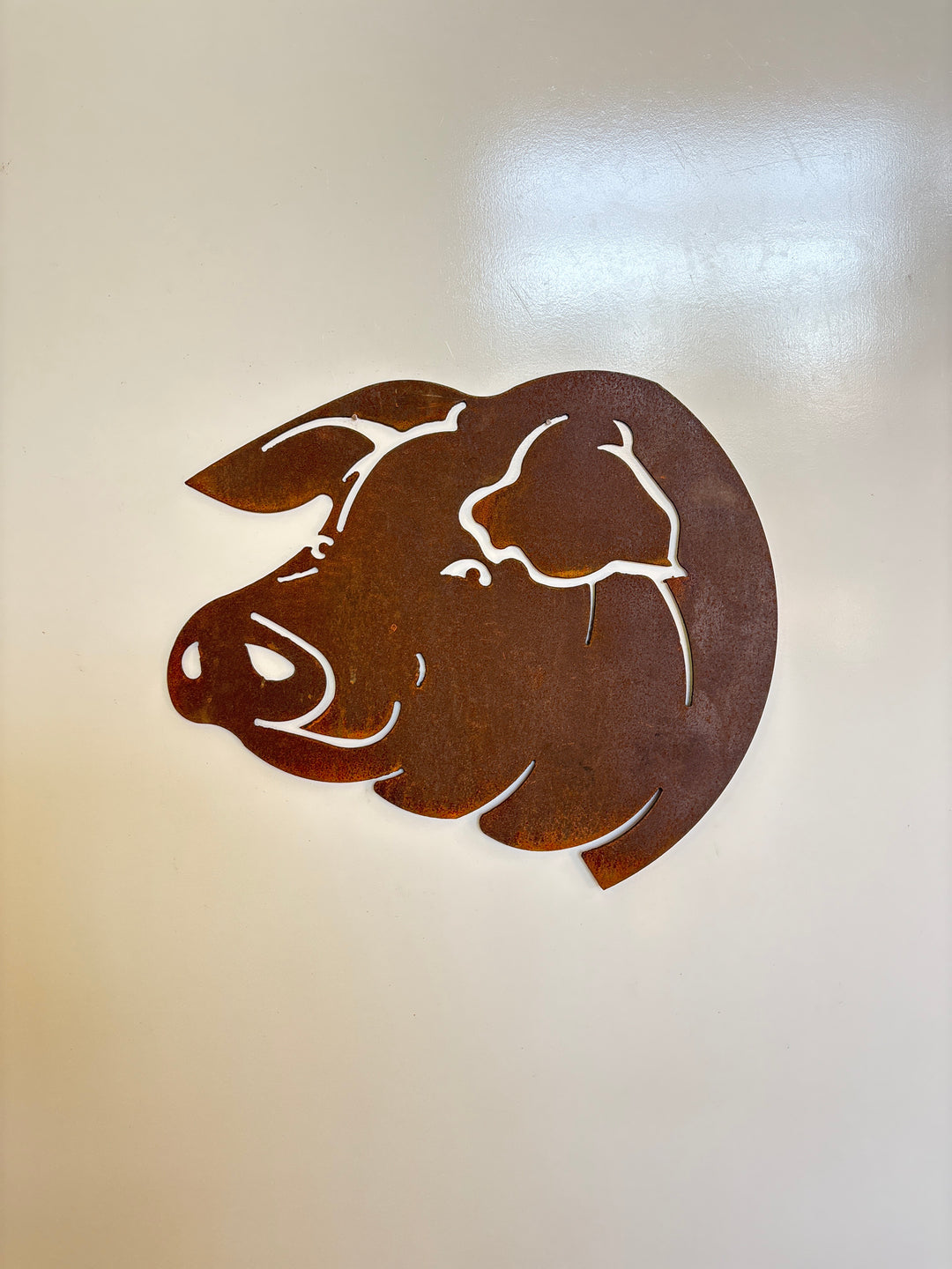 Pig Face Metal Wall Art