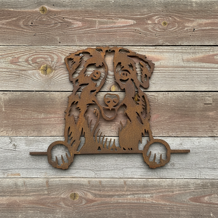 Australian Shepherd - Dog Memorial Plaque - Metal Art