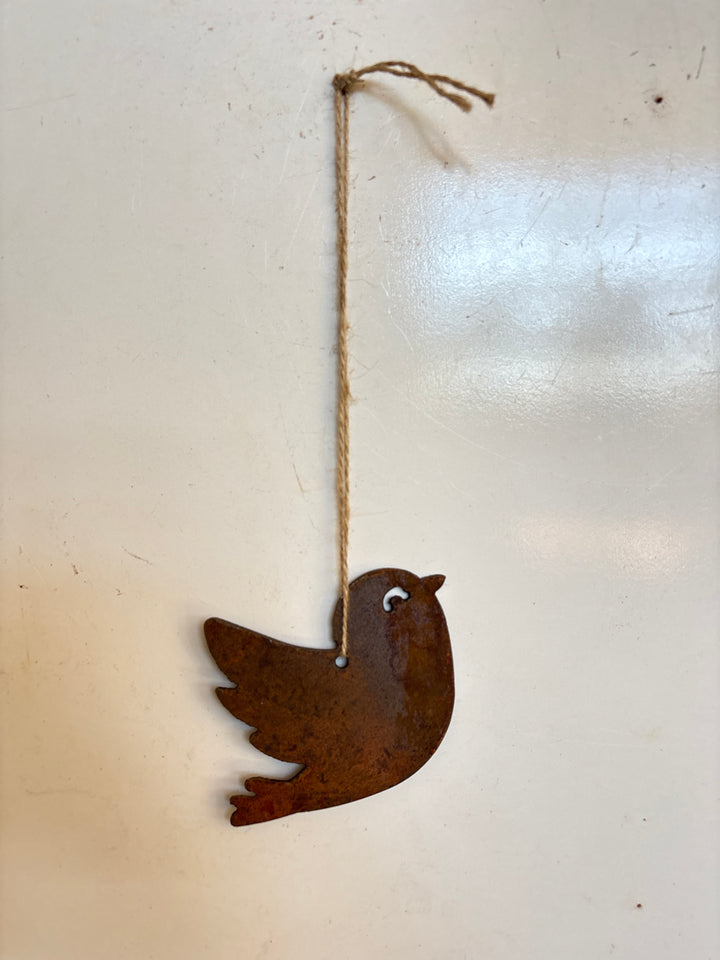 Hanging Metal Bird - Flying Garden Art