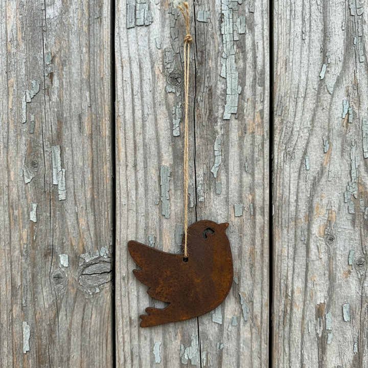 Hanging Metal Bird - Flying Garden Art