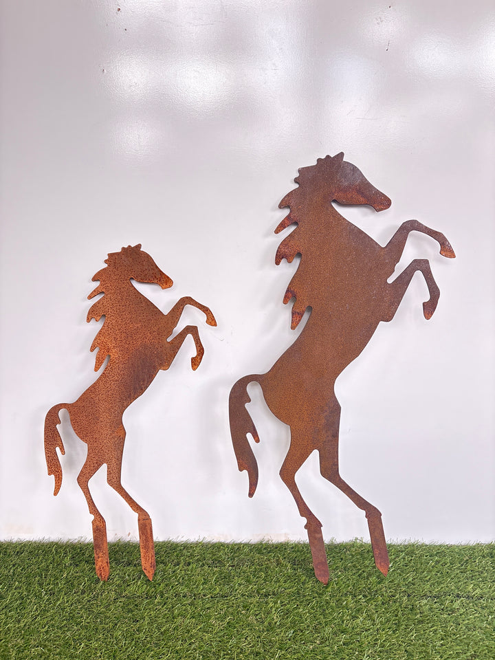 Rearing Horse Metal Garden Art