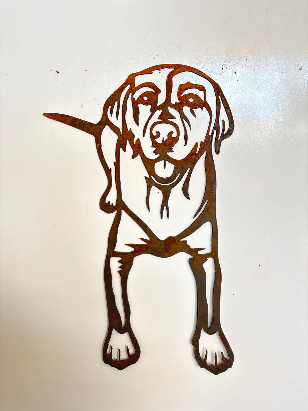 Labrador Metal Wall Art - Dog Garden Art