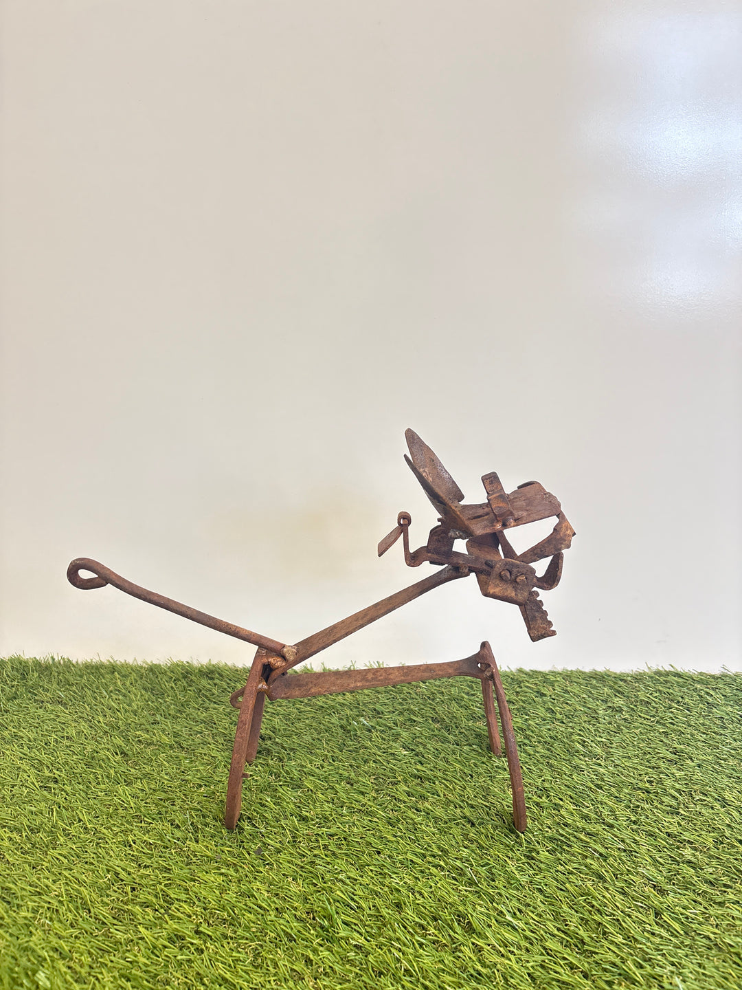 Trap Dog - Metal Garden Sculpture - Garden Art
