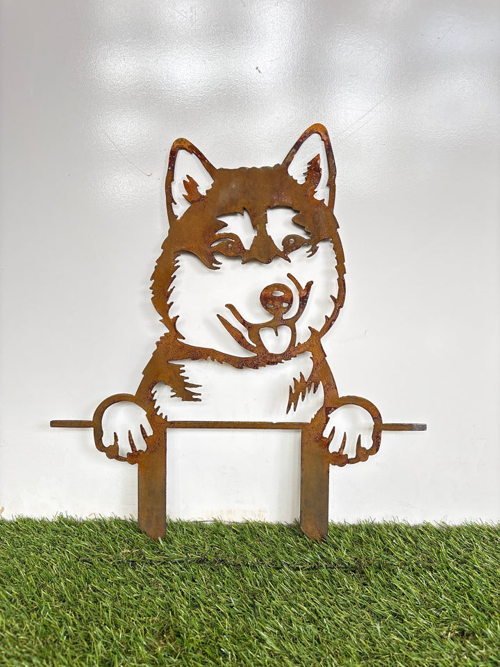 Siberian Husky - Dog Memorial Plaque - Metal Art