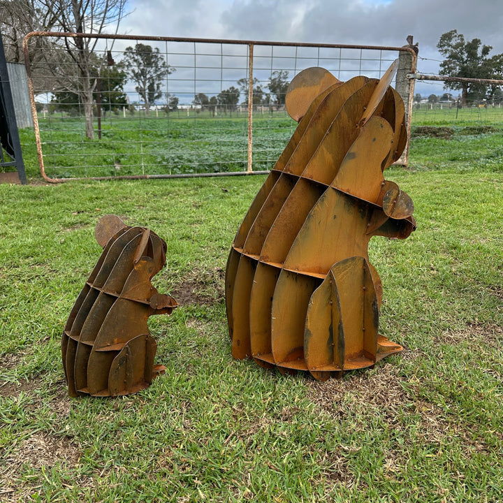 Metal Koala Sculpture – Australian Native Wildlife Garden Art